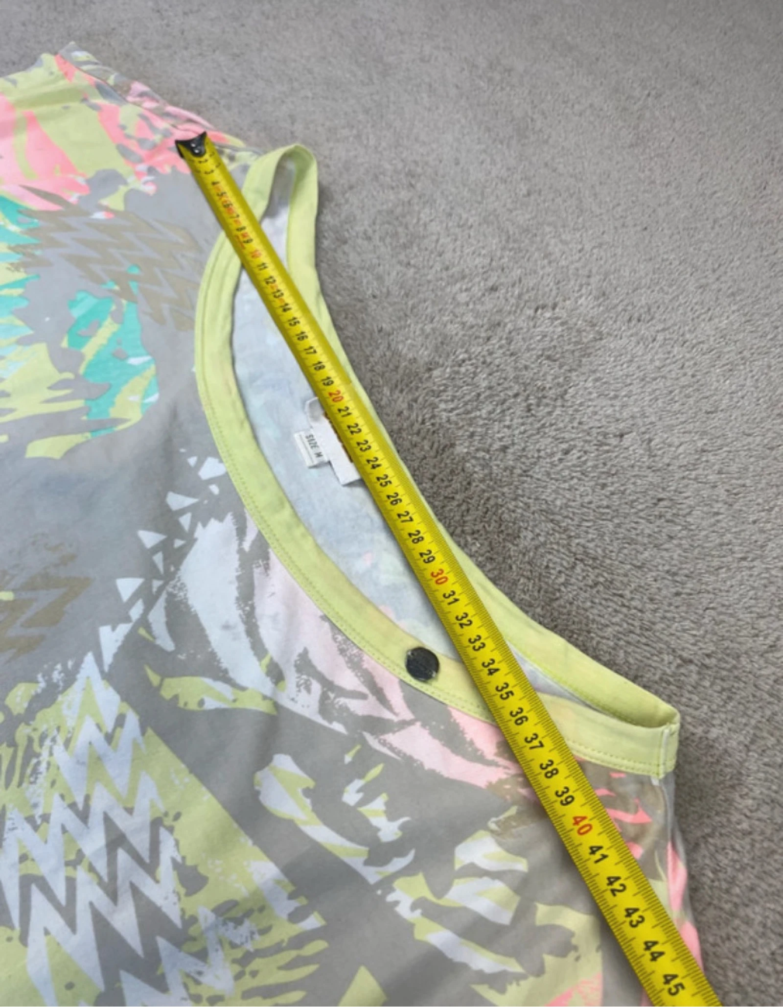 Diesel Camiseta Larga Estampado Neón Y2K Multicolor Talla M – photo 13